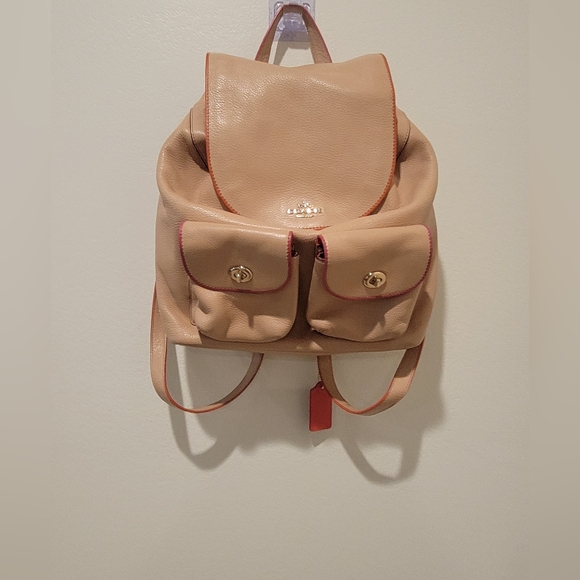 Authentic Coach Billie Backpack F12014 - Camel - Picture 2 of 13